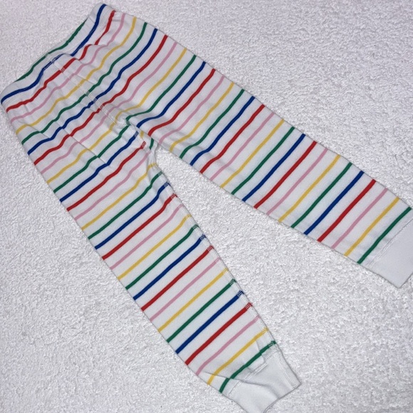 Hanna Andersson rainbow striped snug fit organic pajamas size 4 - Picture 9 of 10